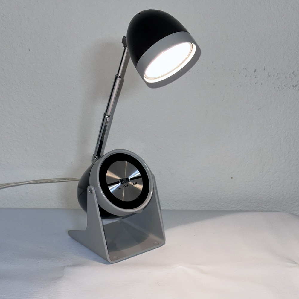 Vintage MCM Hamilton Retro Bullet Egg Space UFO Alien Steampunk Table Lamp Light